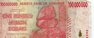 África: Zimbabue 100.000.000 dólares 2008 - Imagen 1 de 2