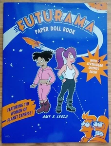 FUTURAMA Dress Up Paper Doll Book Dark Horse 2001 Leela & Amy 5 outfits each - Picture 1 of 2