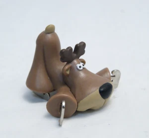 Rodney Reindeer Hallmark Merry Christmas  Miniature Ice Skating Figure 1984 - Picture 1 of 5