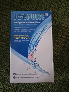 1 Icepure RWF1600A Replacement Refrigerator Water Filter, UKF7003/UKF7001/EDR7D1 - Picture 1 of 4