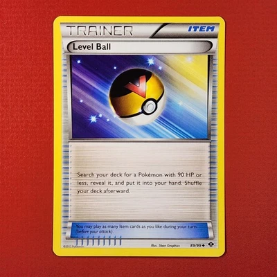 5-08-13 PWE pokemon unplayed 2012 next destinies 89/99 level ball trainer . (A) - Image 1 of 2