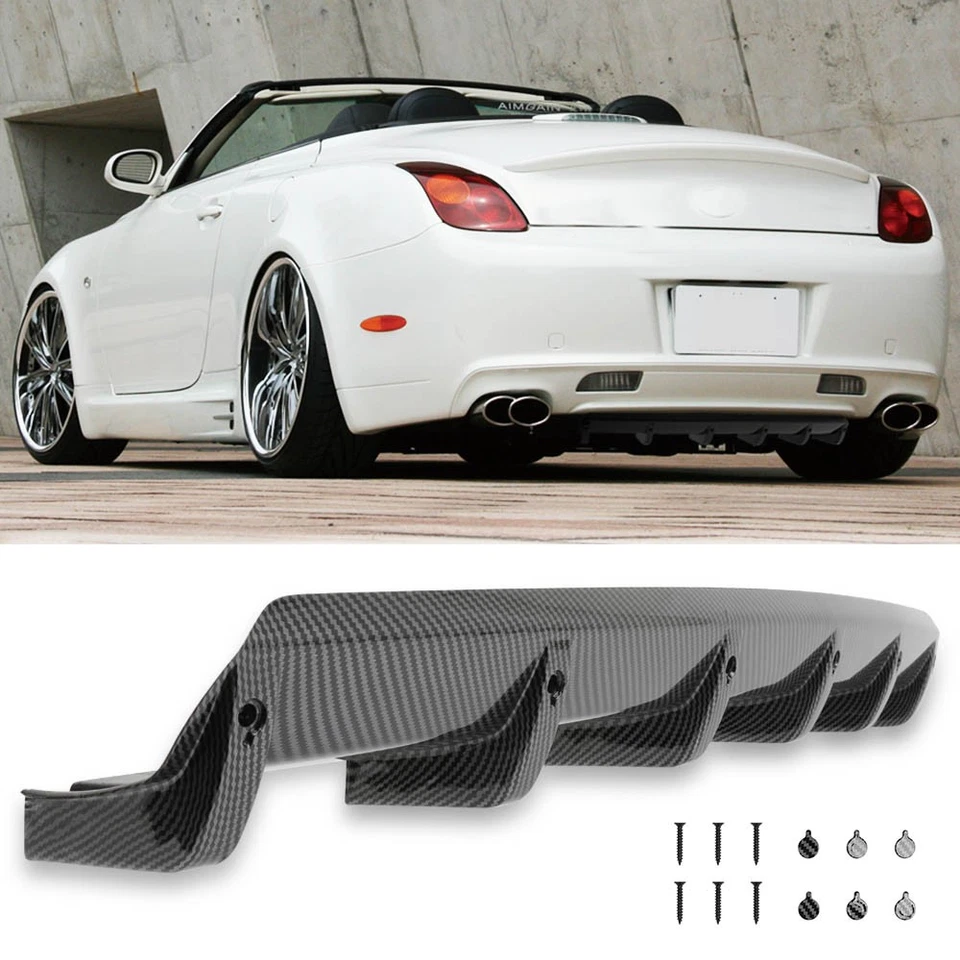 Alerón divisor de labios parachoques difusor trasero fibra de carbono para Lexus SC300 400 SC430 Foto 1 de 4