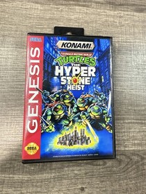TMNT The Hyper Stone Heist Custom Game Case For Sega Genesis  *NO GAME*