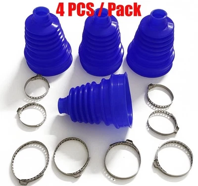 Kit de arranque conjunto CV eje de transmisión universal de 4 piezas cubierta antipolvo de velocidad constante azul Foto 1 de 4