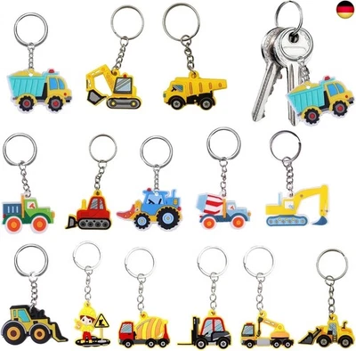 banjiabb 14 Stück Schlüsselanhänger Traktor,Traktor Sc - Bild 1 von 4