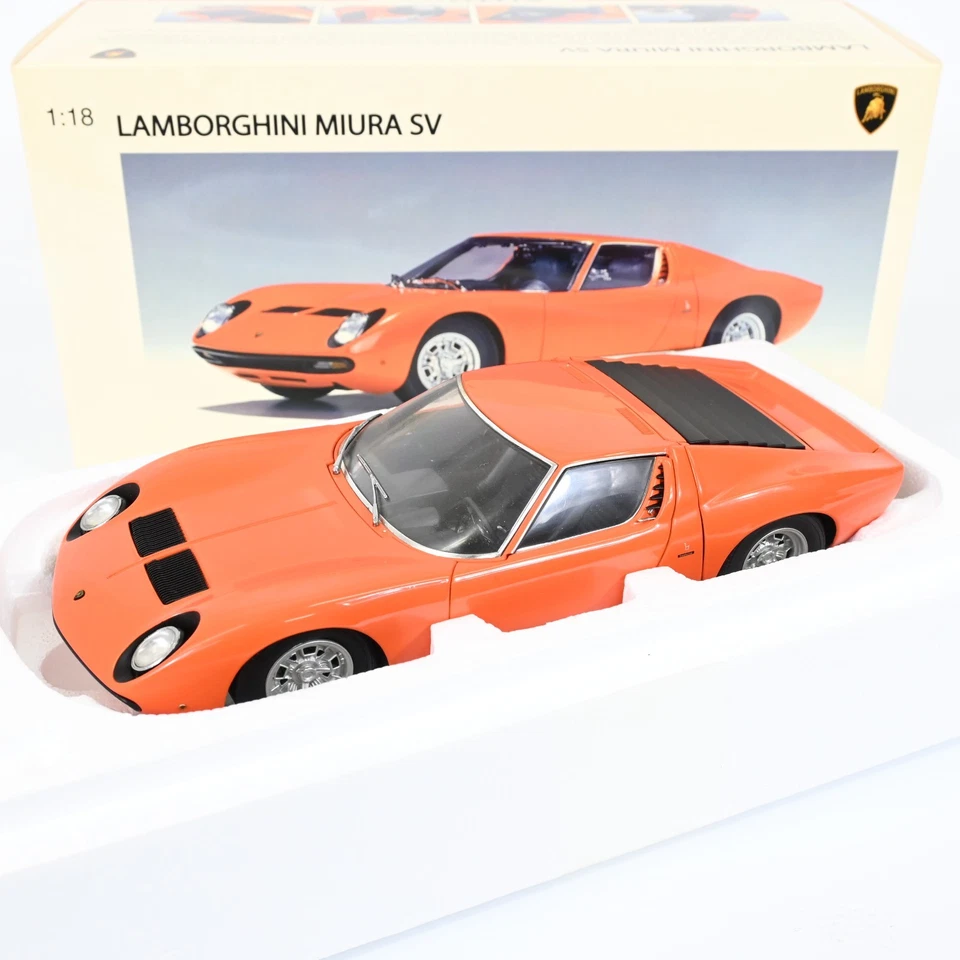 AUTOart 1/18 Lamborghini Miura Orange Diecast Model Car - Image 1 of 4