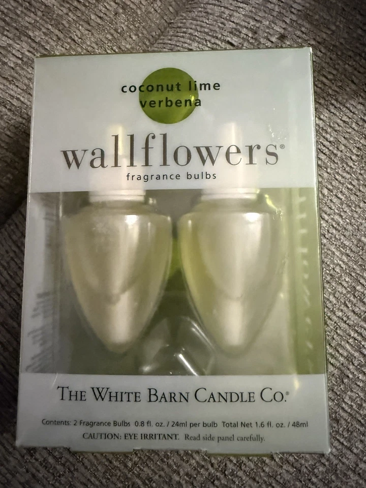 NEW / DiscoBath & Body Works COCONUT LIME VERBENA Wallflower Refill 2 Bulb .8oz - Image 1 of 3