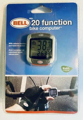 BELL 20 Function Bike Computer Backlit Screen Calorie Counter New Sealed Pkg - Image 1 of 4