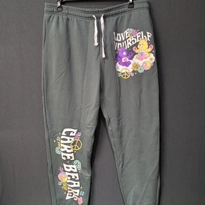 Care Bears Cotto dei cartoni animati verde streetwear. Pantalone felpato joggers XL - Foto 1 di 8