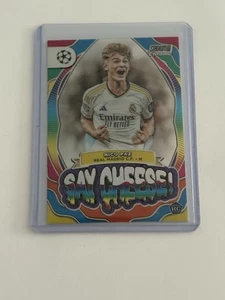 Nico Paz 2023-24 Topps Stadium Club Chrome UEFA Say Cheese RC #SC-NP - Picture 1 of 2