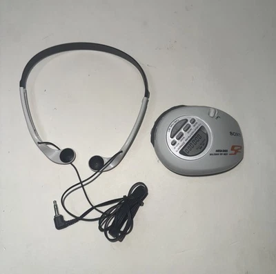 Sony Walkman SRF-M85W Mega Bass Weather AM/FM Radio w/MDR-W014 Headphones Tested - Image 1 of 4
