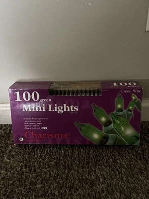 Charisma Mini Lights 100 Green Lights Indoor Outdoor Christmas Lights New 2007 - Image 1 of 4