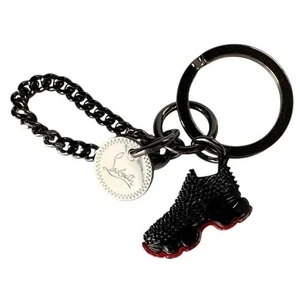 Christian Louboutin Key Ring Bag Charm Sneaker Black - Picture 1 of 9