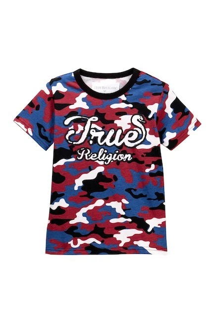 Camiseta True Religion True Roja Blanca y Azul Serpiente Camuflada Niños 2T *NUEVA* $39 Foto 1 de 4