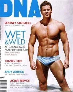 DNA Magazine #141 gay men RODINEY SANTIAGO SPENCER RICHARDS - Picture 1 of 8