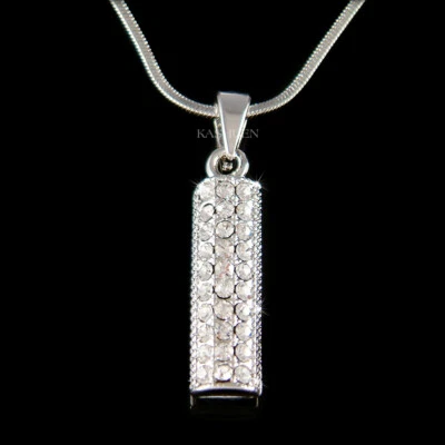 Verticale Barretta IN Swarovski Cristallo Elegante Quotidiano Semplice Unisex - Immagine 1 di 4