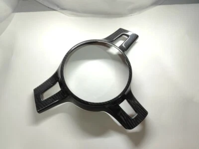 Cubierta de volante de fibra de carbono real apta para Porsche 911 2010-2015 Foto 1 de 4