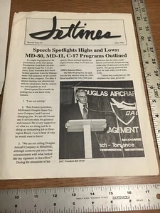 VINTAGE McDONNELL DOUGLAS CORPORATION, JET TIMES ISSUE #5,JUNE 1991, C-17 (1987) - Picture 1 of 12