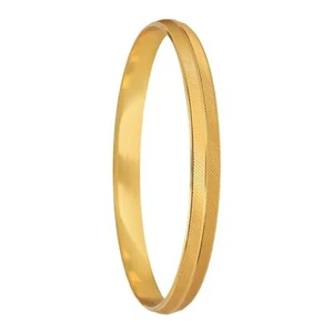 Gold Plated Punjabi Sikh Kada For Men - Picture 1 of 5