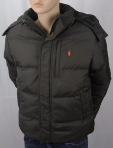 POLO RALPH LAUREN OLIVE BROWN DOWN PUFFER COAT SKI NWT $175 - Picture 1 of 1
