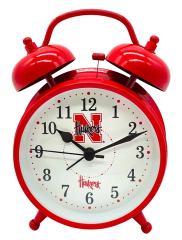 Nebraska Cornhuskers Vintage Alarm Clock by Eagles Wings-NIB Cover
