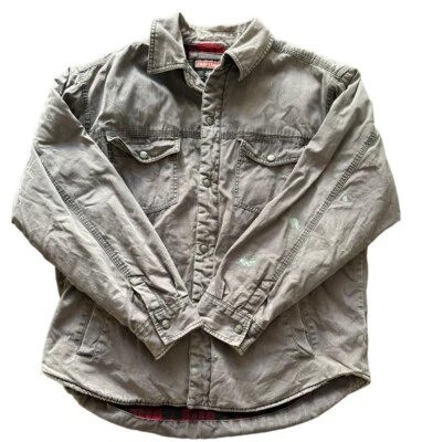 复古 Distressed Craftsman 工装夹克褪色紫色男式 L 码  — 第 1/4 张图片