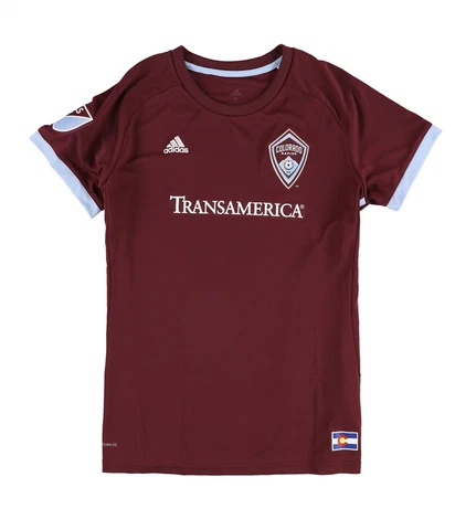Adidas Womens Colorado Rapids Home  Soccer Jersey, Red, Large Cover