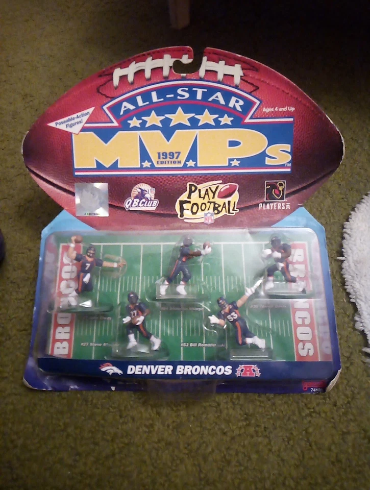 1997 Edition All Star Mvp's Denver Broncos 5 Poseable Figures RARE Galoob