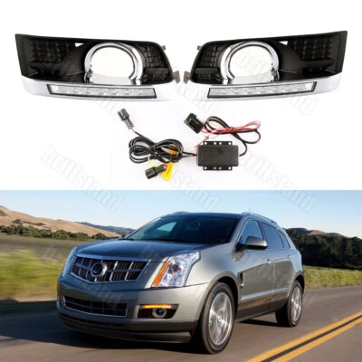Luces de circulación diurna LED DRL con intermitente para Cadillac SUV SRX 2010-2016 Foto 1 de 4