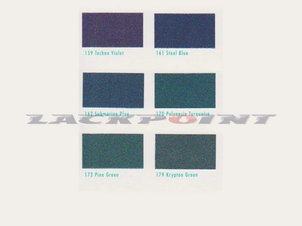 1,5 L. Set 2K Eisenglimmer Lack 162 Submarine Blue Autolack kein Klarlack Farbe - Bild 1 von 1