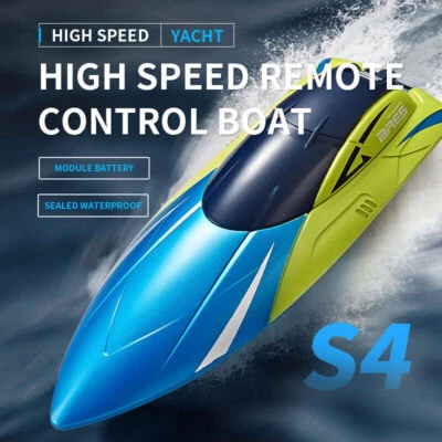 4DRC S4 2.4G RC Boat 15km/h Water Speedboat Remote Control Ship Kids Toys Gift - Image 1 of 4