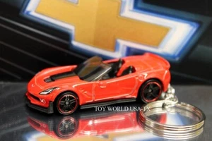 Custom Key Chain Chevy C7 Corvette Z06 Convertible red - Picture 1 of 1