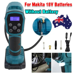 Cordless Car Air Compressor Tyre Fits Makita 18V Batteries Lxt Inflator Pump Lcd - Picture 1 of 12