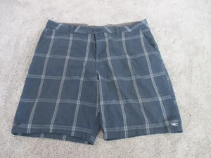 O'NEILL - MEN'S LIGHTWEIGHT - BLUE/GRAY PLAID - CASUAL SHORTS - SIZE: 40, VGC - Picture 1 of 9