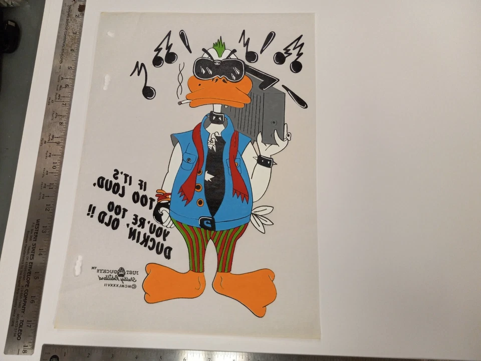 Pato Punk Rock Vintage (Hierro Bootleg Original -En / Transferencia de Calor) Foto 1 de 1