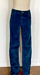 COPPER KEY GIRLS CORDUROY PANTS, DARK BLUE-GREEN, SIZE 12 - Picture 1 of 4