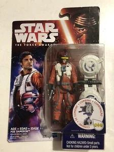 Star Wars The Force Awakens POE DAMERON Space Mission 2002 Hasbro Figure - Picture 1 of 6