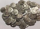 Lot 5 original Islamic silver para coins/Ottoman Empire Abdul Hamid Selim Mahmud