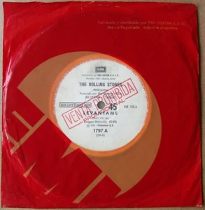 ROLLING STONES 45 PROMO Start Me Up SOUTHAMERICA 7" 1981 Spanish Titles - Picture 1 of 3