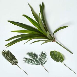 Artificial Single Stem Palm, Monstera, Tropical, Yucca Leaves for Bouquet