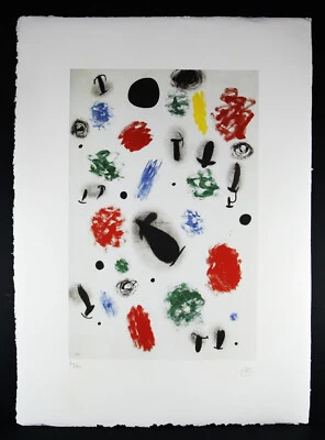 Ho ho ho, letzte Chance! -"Joan Miro-Farblithografie-Nummeriert-Sig" - Bild 1 von 4