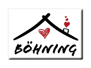 Böhning Kühlschrankmagnet Familie Name Nachname Love Geburtstag Grad Gift - Picture 1 of 9