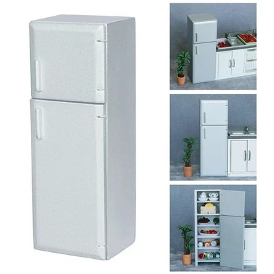 Meuble de cuisine miniature maison de poupée réfrigérateur réfrigérateur - Photo 1/4
