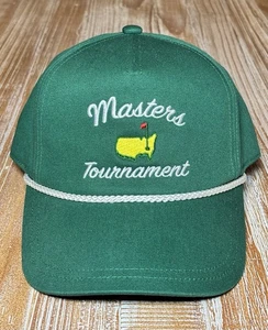 Gorra retro del club de golf Augusta National con cierre a presión verde cuerda The Masters Tournament - Imagen 1 de 10
