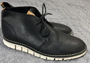 Cole Haan Zerogrand OS Stitchout Chukka Boots-Men 11-Black Nubuck Leather-C22148 - Picture 1 of 6