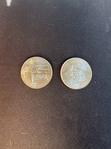 Rare 2021 P Washington Quarter Crossing The Delaware (Lot of 2) - Picture 1 of 2