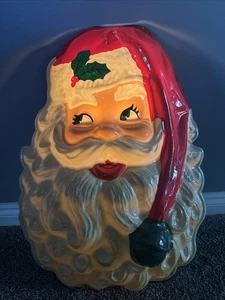 Vintage Artform 29" Weihnachtsmann Vacuform Leuchtkopf - Weihnachten - Bild 1 von 9