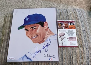 Sandy Koufax Los Angeles Dodgers Signed Auto Ron Lewis 8x10 Photo JSA - Picture 1 of 2