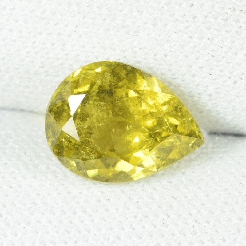 2,70 ct LUSTROSO BONITO AMARILLO MOZAMBIQUE TURMALINA NATURAL Pera - Ver Vdo 1er Foto 1 de 2