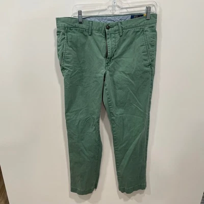 Pantalones chinos Polo Ralph Lauren elásticos calce recto verdes para hombre talla 31x30 Foto 1 de 4